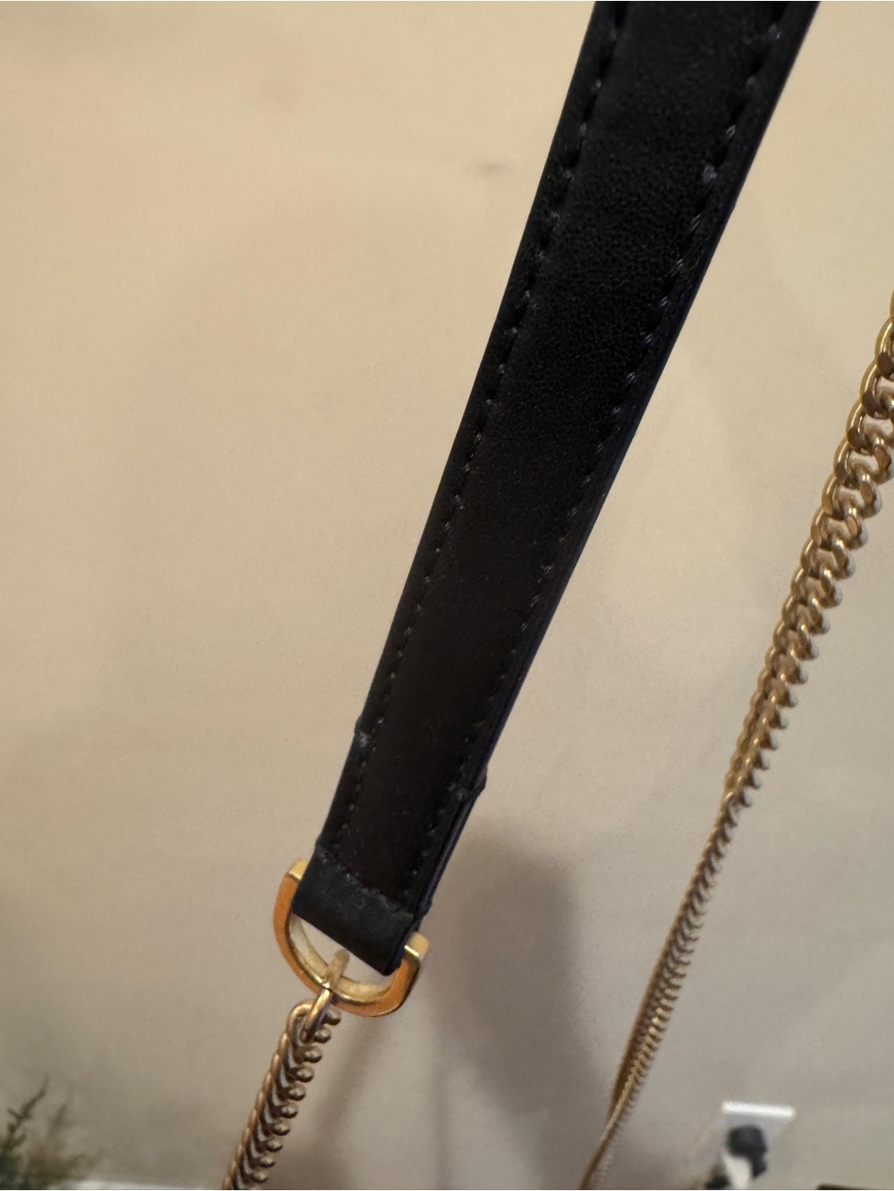 All Saints LIKE NEW Blue Croc-Embossed Suede Chain Crossbody - Picture 7 of 7